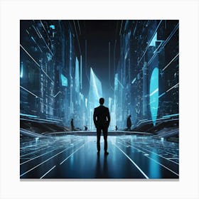 Futuristic Cityscape 11 Canvas Print