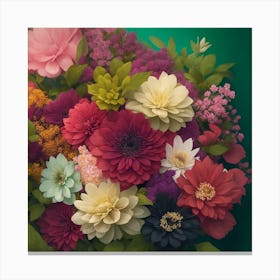 Bouquet Of Flowers Canvas Print