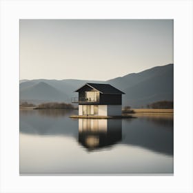 House On A Lake Canvas Print