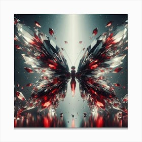 Butterfly With Diamonds 3 Canvas Print