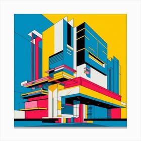 Modernist Architecture Canvas Print