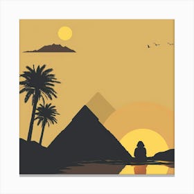 Sunset In Egypt Canvas Print