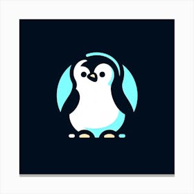 Penguin Logo 3 Canvas Print