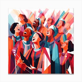 Choir Of Singers Canvas Print