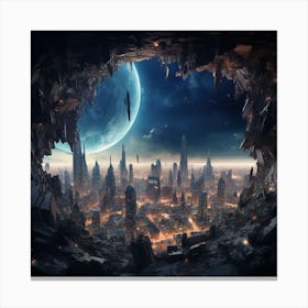 Space City 4 Canvas Print