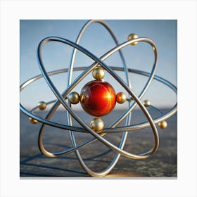 Atomic Model Canvas Print