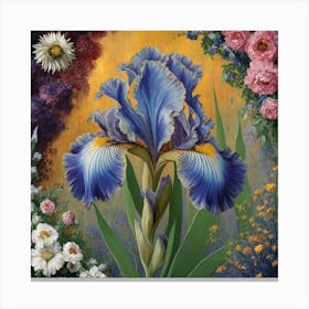 Blue Iris 3 Canvas Print