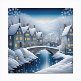 Winter Fairytale , snowy landscape Canvas Print