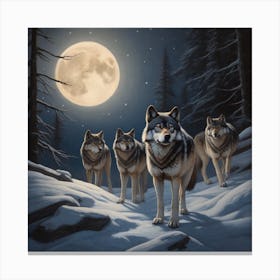 Wolf Pack Canvas Print