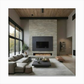 Modern Living Room 27 Canvas Print