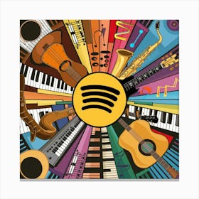 Spotify Logo Canvas Print