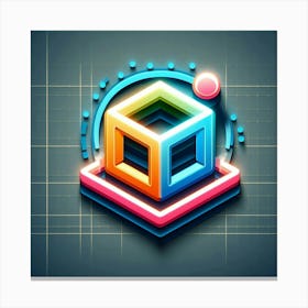 Cube Logo 1 Canvas Print