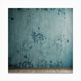 A Blue Grunge Color Wall Painting 1212203834 Canvas Print