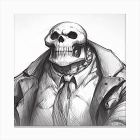 Skeleton Canvas Print