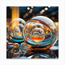 Glass Spheres 8 Canvas Print