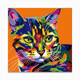 Kisha2849 Bengal Cat Colorful Picasso Style Full Page No Negati 046647c2 6c61 456e Be94 B69b36f3d4ff Canvas Print