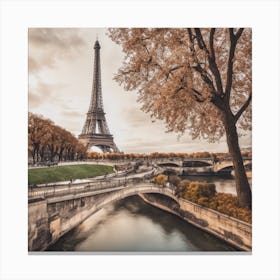 Paris Eiffel Tower Canvas Print