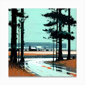 Road To The Airport Canvas Print