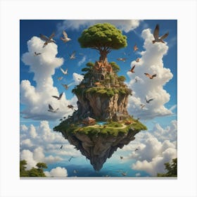 Island In The Sky 5 Canvas Print