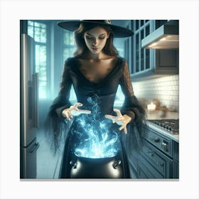 Witch In The Kitchen 4 Canvas Print