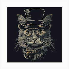 Steampunk Cat 39 Canvas Print