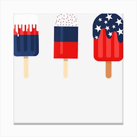 Hot Trend Patriotic S 4th Of July S Women Popsicle Canvas Print