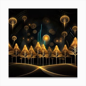 Golden Trees Canvas Print