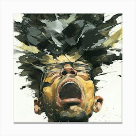 Man Shouting Canvas Print