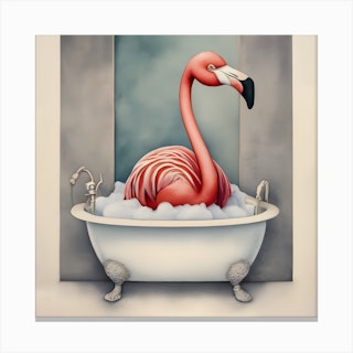 Flamingo Bathtub Appliques, Anti Slip Petal Pattern Bathtub