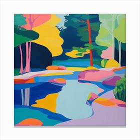 Abstract Park Collection Ditan Park Beijing 4 Canvas Print