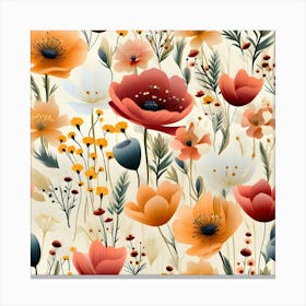 Floral 3052x3052px 300dpi3 Canvas Print