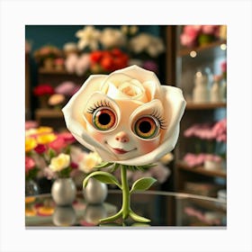 Rose With Big Eyes Stampe su tela