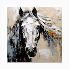 Samanta Horse Portrait Canvas Print