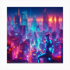 Futuristic City 21 Canvas Print