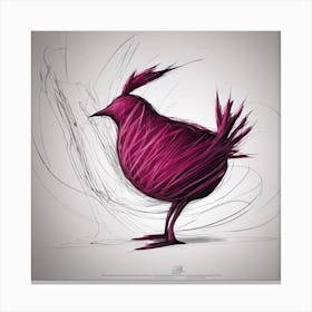 Bird In A Hat Canvas Print