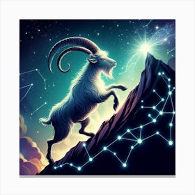 Goat In The Sky 5 Canvas Print