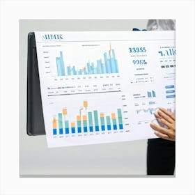 A Professional Business Setting Coming To Life Through A Definitive Graph The Subject Itself Is A C (2) Canvas Print