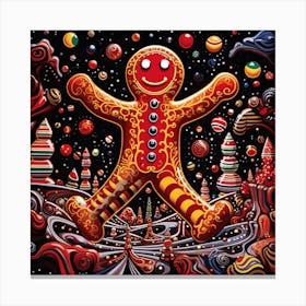 Gingerbread Man Canvas Print
