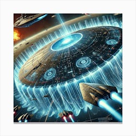 Graviton Shields Converted Canvas Print