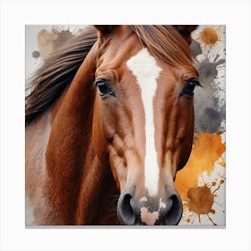 Horse Portrait Canvas Print