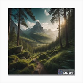 Mountain Landscape Canvas Print