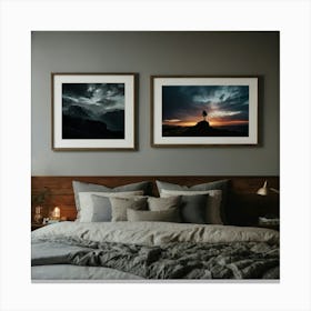 Sunset In The Mountains Canvas Print