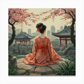 Asian Girl 4 Canvas Print