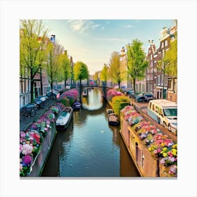 Amsterdam Canal 2 Canvas Print