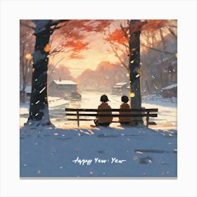 Happy New Year 3 Canvas Print