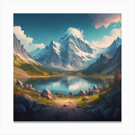 Landscape Painting 3 Canvas Print