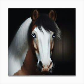 Horse With Blue Eyes 2 Canvas Print