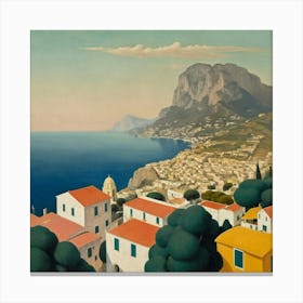 City On The Coast Canvas Print