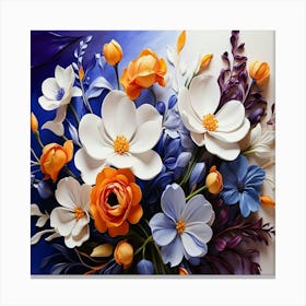 Paper Flowers Canvas Print