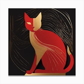 Red Cat 1 Canvas Print